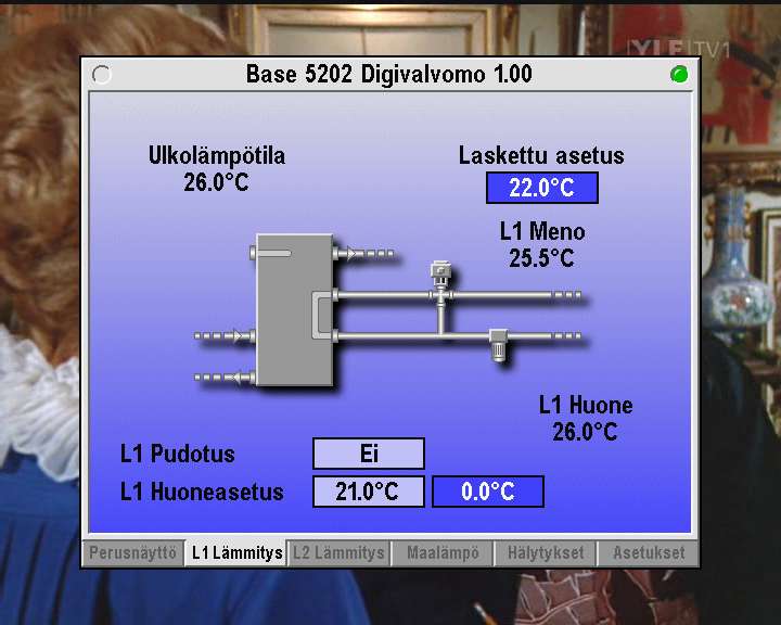 Base 5202 / L1 Lämmitys